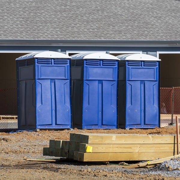 are there any restrictions on where i can place the porta potties during my rental period in Byron